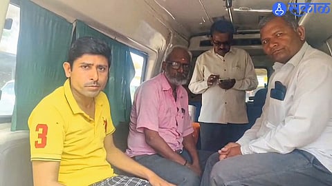 Protesters demanding the Belapur–Parli railway line shifted to district hospital on the 10th day of hunger strike in Kukana.