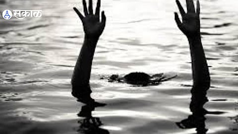 Rescue teams and locals gather near the Venna River following the drowning incident.