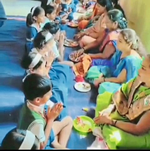 श्री शिवाजी इंग्लिश मीडियम स्कूल, सुरूर येथे मातृ-पितृ पूजन दिन उत्साहात