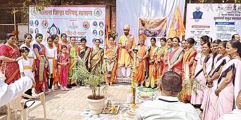 कुडाळ जावळीत महिलांनी "शिवज्योत" आणून साजरी केली शिवजयंती