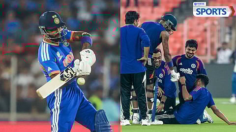 Mohammed Siraj Struck by Hardik Pandya’s Shot in Nets