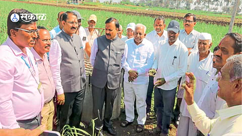 inaugurating underground drainage work