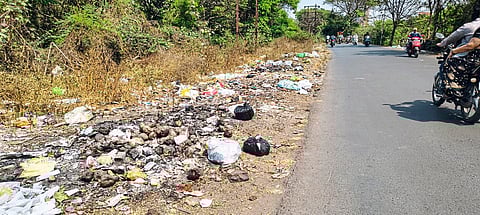 कचऱ्याने वेढला नव्या कॅनॉल रस्ता