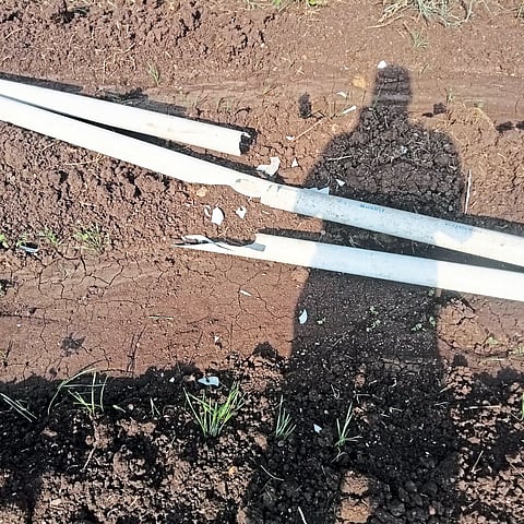 कोपर्डे हवेली : अज्ञातांकडून पाईपलाईनची तोडफोड