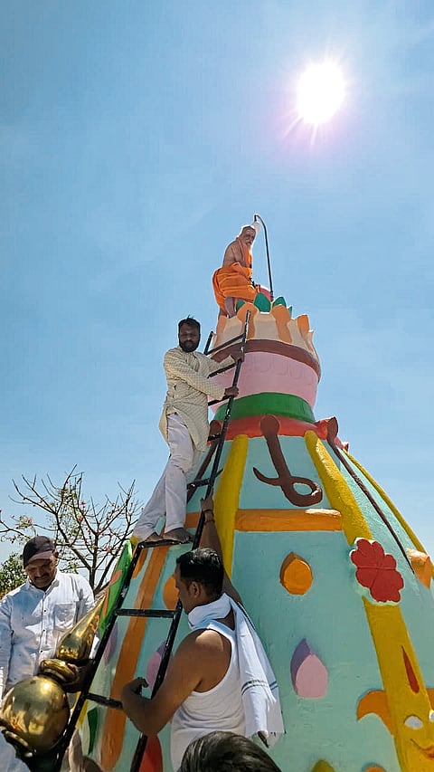 उंडाळे. जिंती येथे कलशारोहण व,, जीर्णोद्धार सोहळा उत्साहात संपन्न