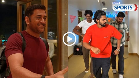 MS Dhoni and CSK Captain Ruturaj Gaikwad Arrive in Chennai: