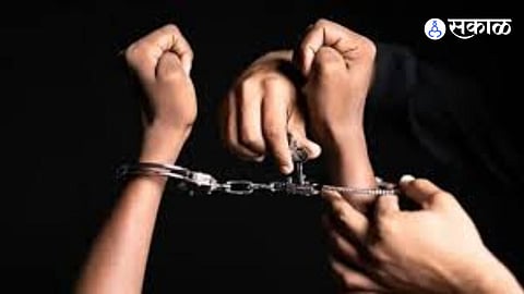 Paithan police team after rescuing the abducted student and arresting the accused teacher in Mumbai.