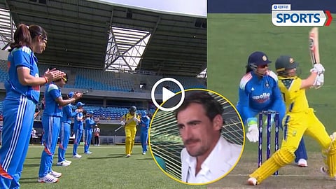 Alyssa Healy receiving Guard of Honour from Indian players