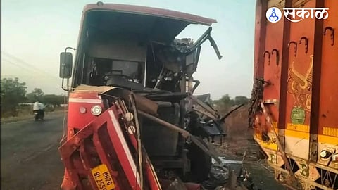 MSRTC bus crash Latur region