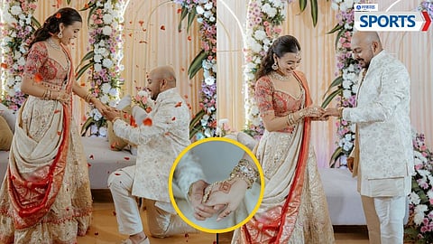 Prithvi Shaw and Akriti Agarwal Engagement