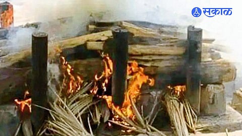 Shocking Negligence at Vaikunth Dham; Dogs Drag Half-Burnt Remains