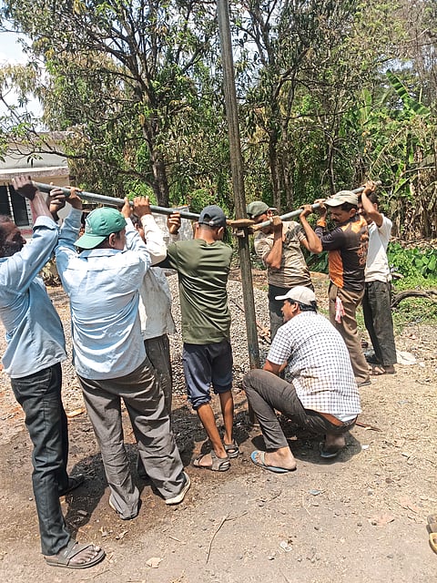 भोरमध्ये ३५ वर्षांनंतर हातपंप कार्यान्वित
