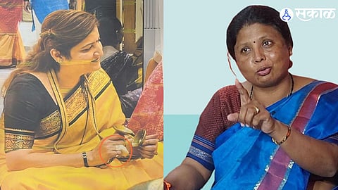 Photos presented by Sushma Andhare allegedly show Rupali Chakankar’s hand with mehendi and another image with an injured finger, sparking black magic ritual claims.