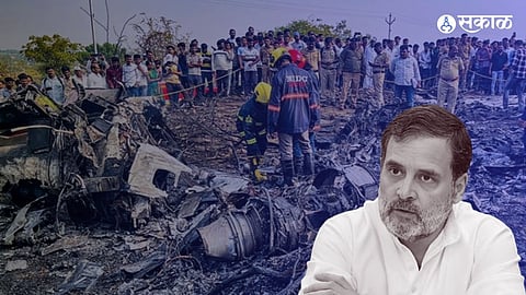 rahul gandhi on Ajit Pawar Plane Crash