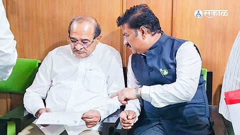 MLA Abhijit Patil Meets Water Resources Minister Radhakrishna Vikhe-Patil