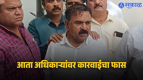 Authorities intensify investigation in the Ashok Kharat case as administrative officer Abhijit Bhande Patil faces action over alleged land partnership links.