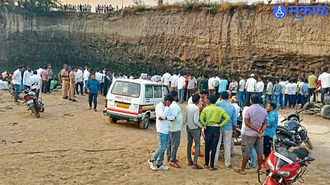 Three Students Drown in Ghodegaon Pond; Families Break Down at Scene