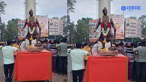 Chhatrapati Sambhaji Maharaj statue dispute in Sangli