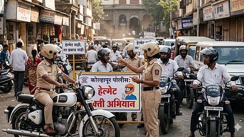 Kolhapur Police Helmet Rule