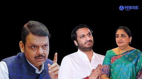 Sunetra Pawar parth pawar Devendra Fadnavis Meeting