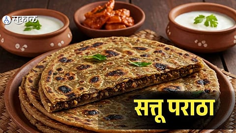 Sattu Paratha Recipe
