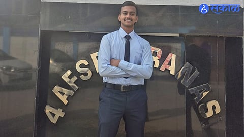 Ameay Salunkhe celebrates his success after securing AIR 34 in NDA exam.