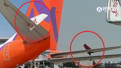 Terrifying Close Call at Delhi Airport: Two Planes Collide, Disaster Narrowly Avoided