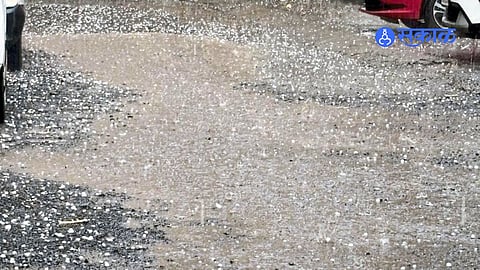 Unusual Weather in Pune as Hail Falls During Peak Summer Heat