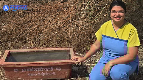 Dr. Deepti Sali’s Effort Brings Hope for Thirsty Animals Amid Rising Temperatures