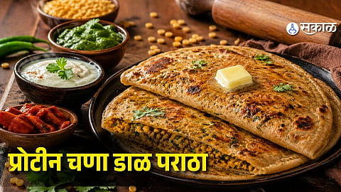 Protein Packed Chana Dal Paratha