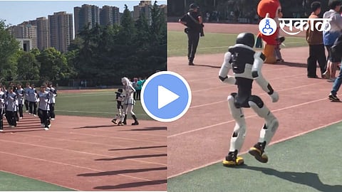 China University Robot Incident Humanoid Robot Hugs Student