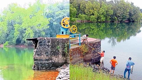 रत्नागिरी : जोशीवाडी धरणातील विहिरीचा भाग कोसळला