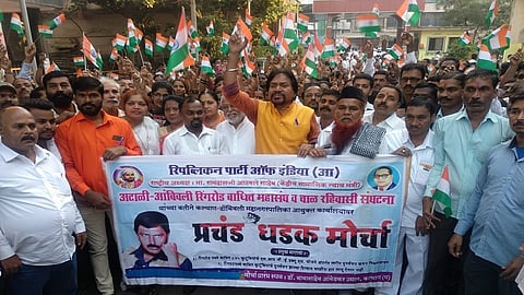 रिंगरुटबाधित नागरिकांनी प्रजासत्ताकदिनी काढला पालिकेवर मोर्चा.