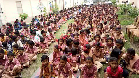 जयभवानी विद्यालयात हरि नामाचा गजर