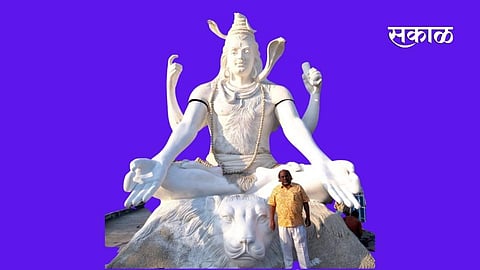 An idol of Lord Mahadev will be erected on the bank of Vincharan river near the entrance of Jamkhed.jpg