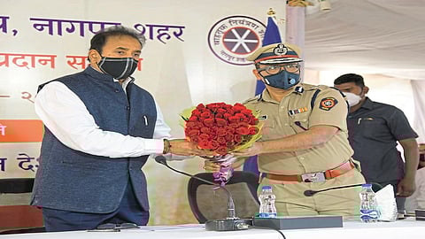 body worn camera distributed to police in nagpur