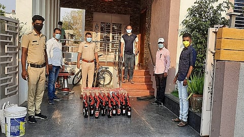 coronavirus beer smuggling milk tanker pune police
