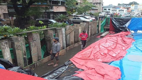 भूमिपूजन केलं आणि दुसऱ्याच दिवशी कोसळला कृत्रिम तलाव, लाखो रुपयांचं नुकसान