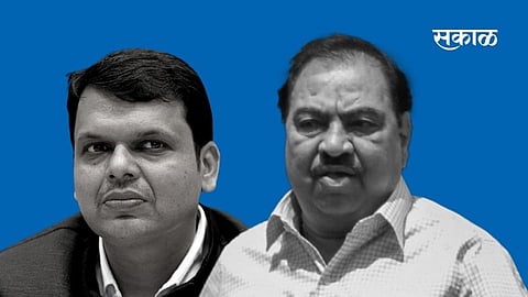 Clash between Khadse Fadnavis over illegal business in Jalgaon news