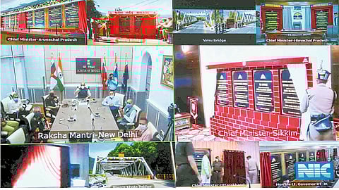 Defense Minister Rajnath Singh inaugurated the 44 bridges