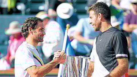 रॉजर फेडररवर डेल पोट्रोचा विजय