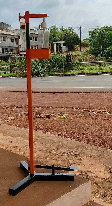 youth Made paddle sanitizer machine konkan sindhudurg