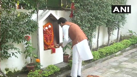 Mos Anurag Thakur troll on Social media on worshiping god