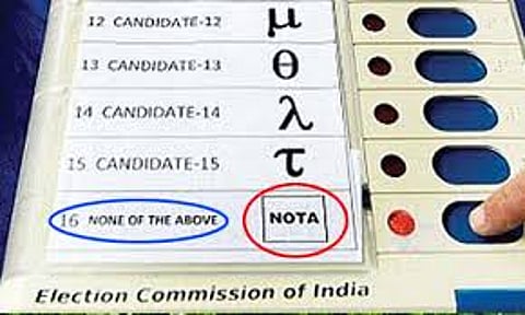 'नोटा' जास्त झाल्यास फेरमतदान