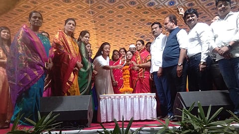 Rahi Popere speats at Sangavi Pune