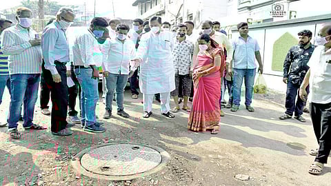 फलटणकरांच्या तक्रारी धडकताच खूद्द रामराजेच विकासकामाच्या ठिकाणी दाखल