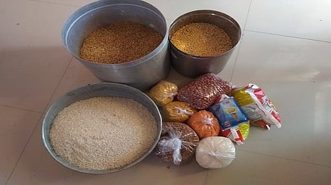 grocery distribution to tribals