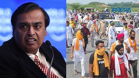 reliance industries, farmers protest, farm laws