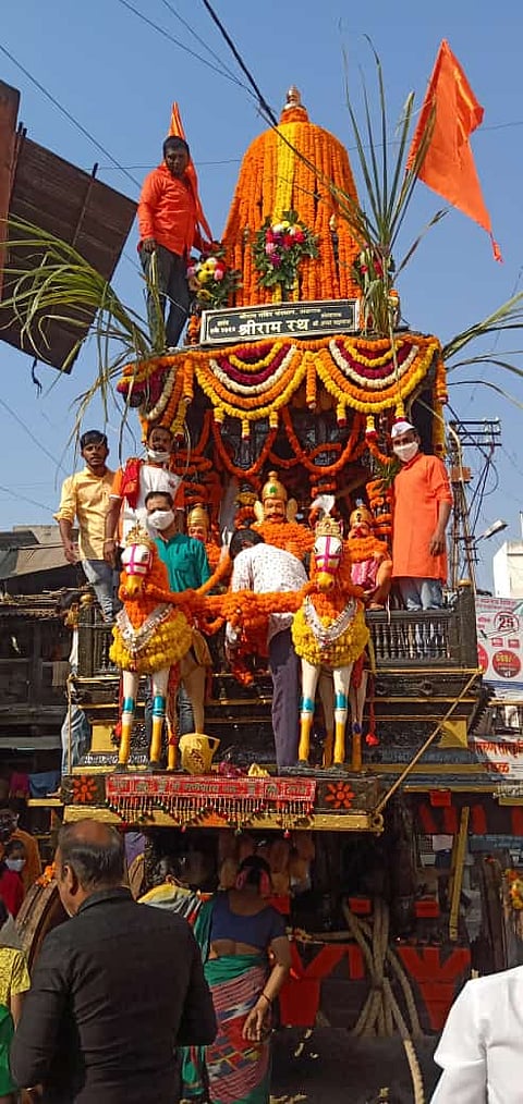 कोरोनामुळे श्रीराम रथोत्सवाला यंदा दोन लेअरची सुरक्षा