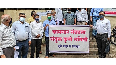 Trade unions will protest again on the issues of farmers and workers